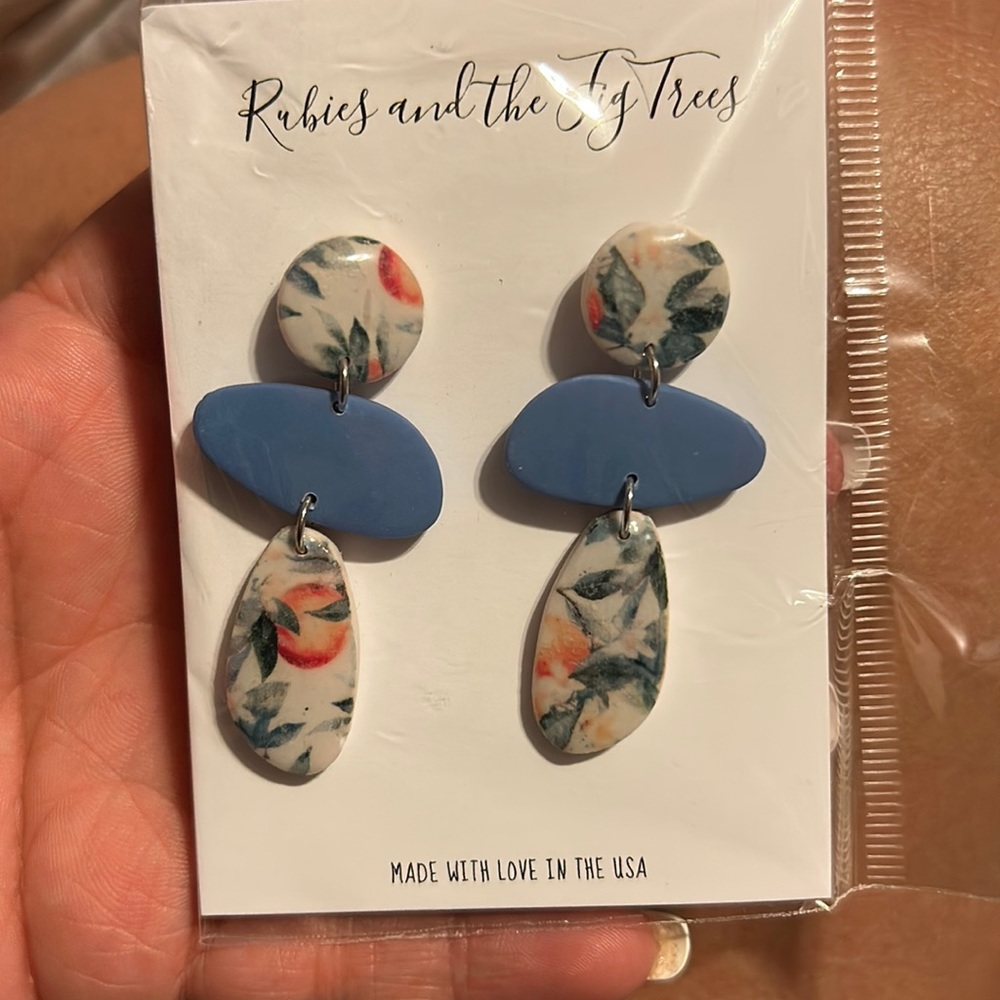 Polymer clay earrings